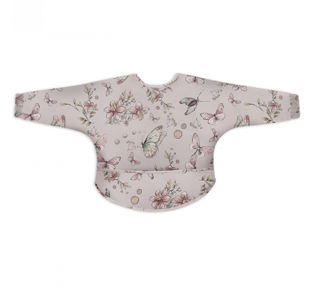 Jucarii educative - Babysteps by Urban Haul-Bavetica Impermeabila cu maneci si buzunar, reglabila, Natura