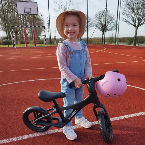 Bicicleta de echilibru fara pedale pentru copii, reglabila si roti Eva, ultra-usoara, Jogo Black [10]