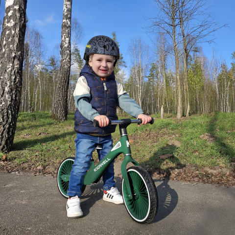 Bicicleta de echilibru fara pedale pentru copii, sa reglabila, 2 ani+, Nix Green, Kidwell [8]