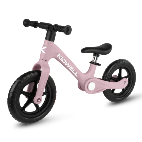 Bicicleta de echilibru fara pedale pentru copii, pliabila, Kidwell FLEX Pink, ultra usoara 2.9 kg, roți EVA 29 cm, reglabilă, 80–120 cm, max. 30 kg [2]