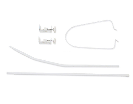 Baldachin din tul, Funda din bumbac, imprimeu lenjerie Miki, Amy 300x160 cm, Suport de prindere inclus, 153h cm [5]