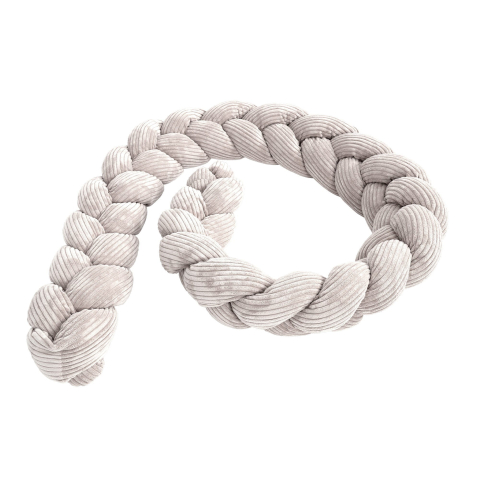 Aparatoare patut - Bumper împletit pentru pătuț – MeowBaby® Aesthetic Ecru, 200 cm