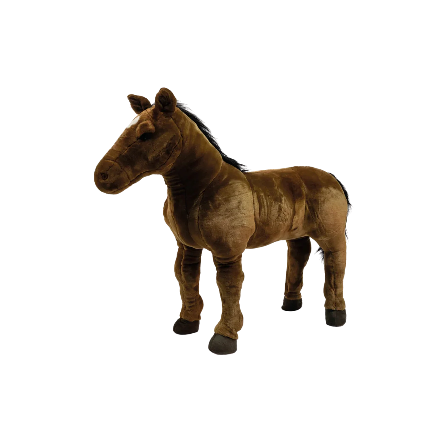 Cal Wild & Soft maro 80 cm – animal de călărit din pluș premium, suportă 80 kg [3]