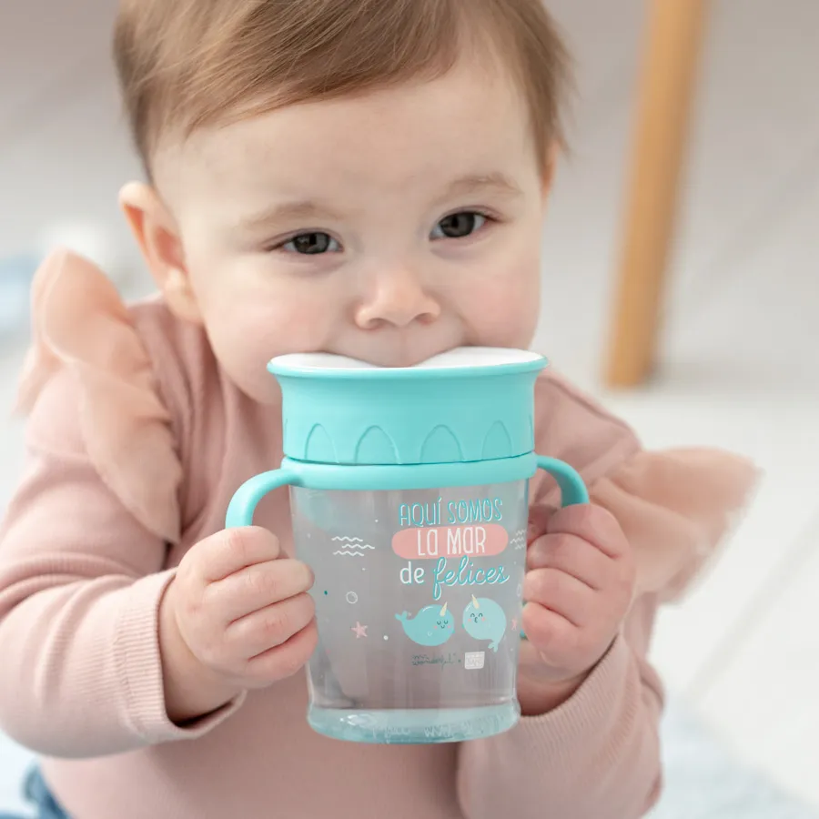 Căni - Cana anti-picurare 360º "Funny & Sweet", Saro Baby si Mr. Wonderful, La Mar De Felices