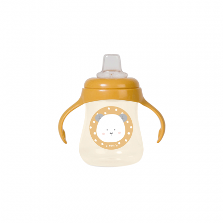 Căni - Cana de băut fără picurare "Sweet & Fun" - 250ml, Mustard