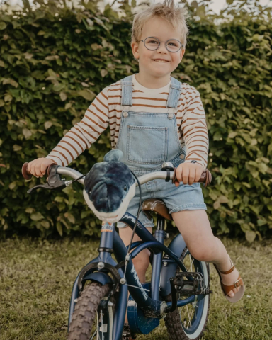 Cap ghidon Wild & Soft Rechin albastru – accesoriu premium pentru trotinetă și bicicletă copii [2]