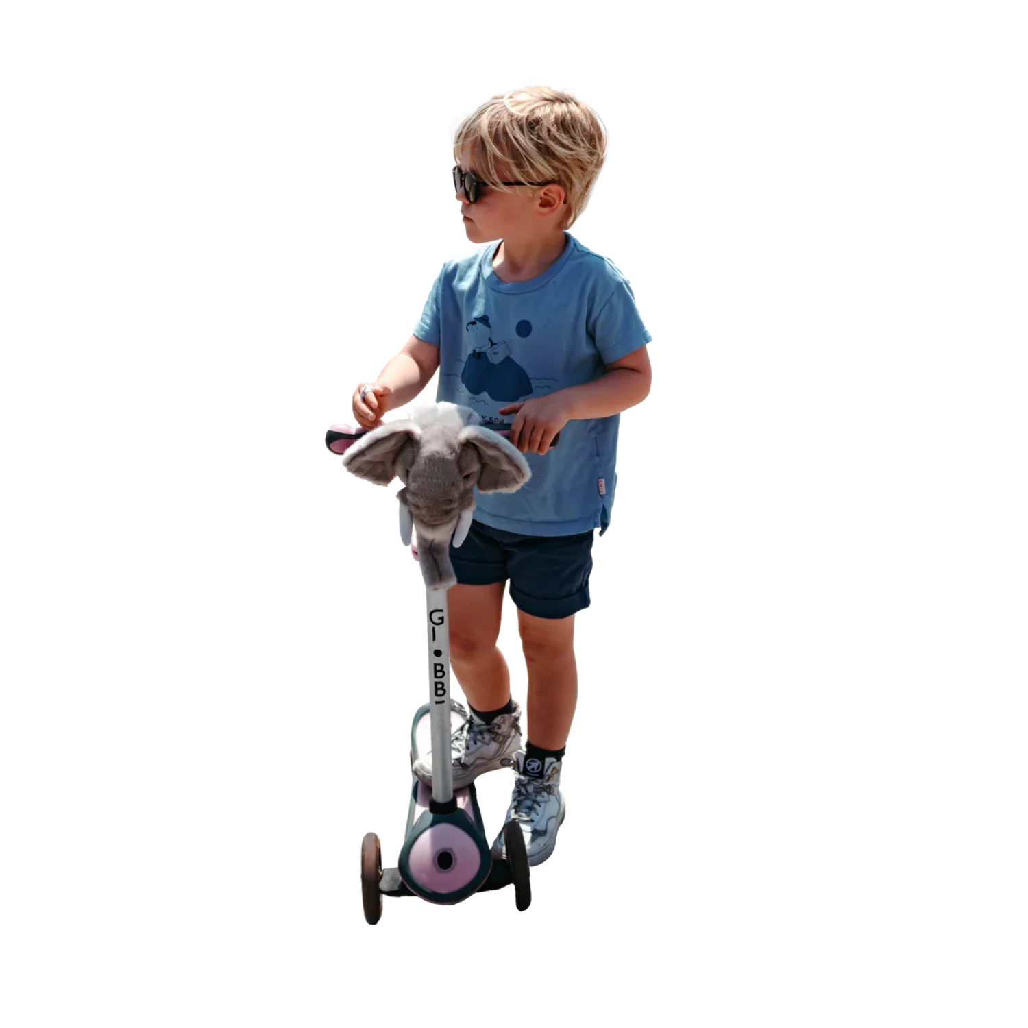 Cap ghidon Wild & Soft Elefant – accesoriu premium pentru trotinetă și bicicletă copii [1]