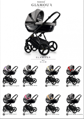 Carucior copii 2 in 1, reversibil, complet accesorizat, 0-36 luni, Bexa Glamour Grey [9]