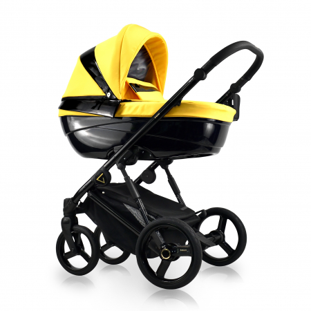 Outlet - Carucior copii 2 in 1, reversibil, complet accesorizat, 0-36 luni, Bexa Glamour Yellow