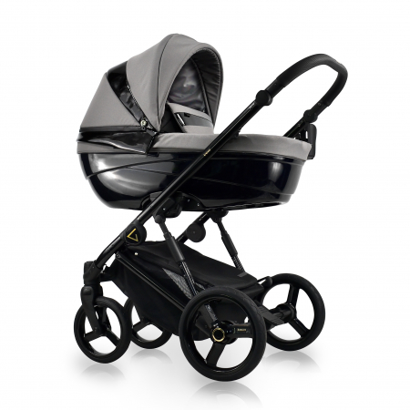 Outlet - Carucior copii 2 in 1, reversibil, complet accesorizat, 0-36 luni, Bexa Glamour Grey