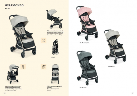 Carucior sport Giramondo Grigio Piombo CAM, 0 - 4 ani sau 22 kg, UV 50+ [7]
