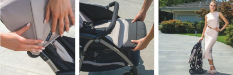 Carucior sport Giramondo Grigio Piombo CAM, 0 - 4 ani sau 22 kg, UV 50+ [5]