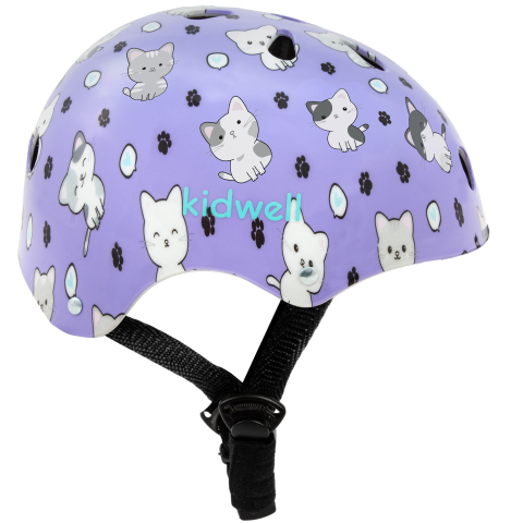 Casca de protectie pentru copii, sistem de reglare, M, 52-56 cm, 3 ani+, ORIX PLUS Kitty, Kidwell [4]