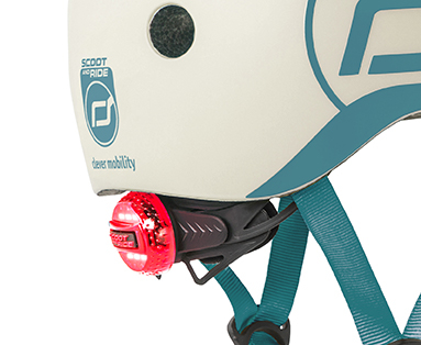 Casca de protectie pentru copii, sistem de reglare magnetic cu led, XXS-S, 45-51 cm, 1 an+, Ash, Scoot & Ride [12]