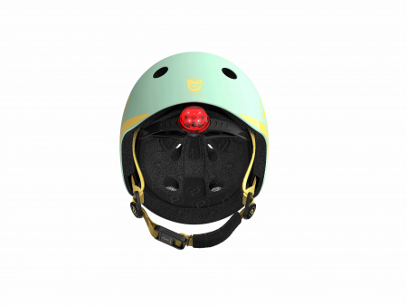 Casca de protectie pentru copii, sistem de reglare magnetic cu led, XXS-S, 45-51 cm, 1 an+, Kiwi, Scoot & Ride [8]