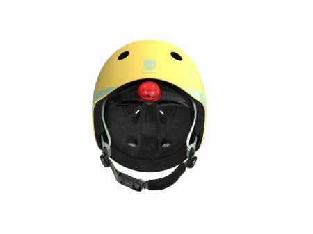 Casca de protectie pentru copii, sistem de reglare magnetic cu led, XXS-S, 45-51 cm, 1 an+, Lemon, Scoot & Ride [6]