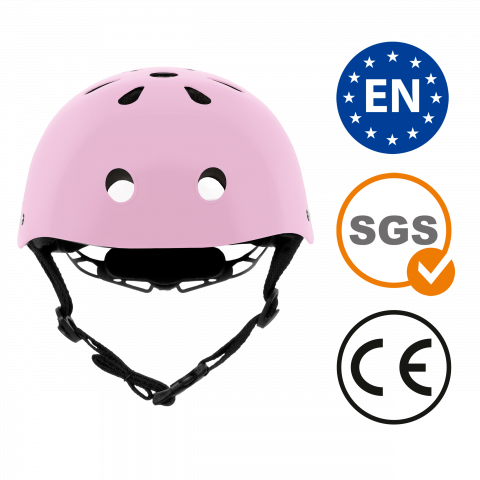 Casca de protectie pentru copii, sistem de reglare, M, 52-56 cm, 3 ani+, Pink, Kidwell [10]