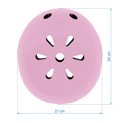Casca de protectie pentru copii, sistem de reglare, M, 52-56 cm, 3 ani+, Pink, Kidwell [9]
