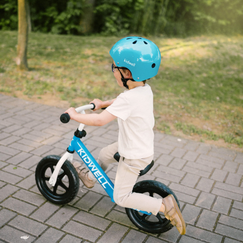 Casca de protectie pentru copii, sistem de reglare, ușoară 260 g, M, 52-56 cm, 3 ani+, ORIX Blue, Kidwell [11]