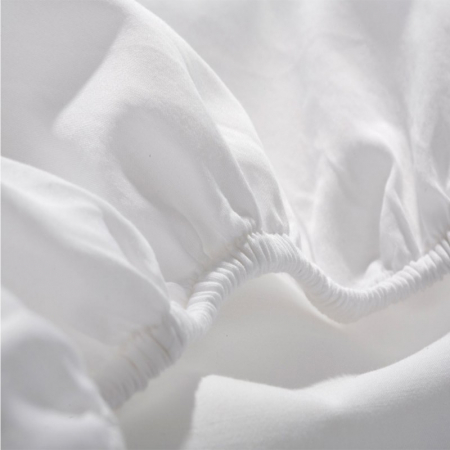Cearsaf din bumbac jersey cu elastic pe contur 90x40 cm, Alb [2]