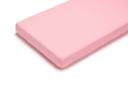 Huse saltea - Cearsaf din bumbac jersey cu elastic pe contur 120x60x15 cm, Roz