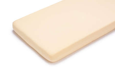 Huse saltea - Cearsaf din bumbac jersey cu elastic pe contur 120x60x15 cm, Vanila