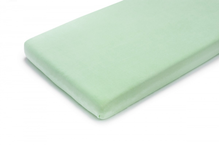 Huse saltea - Cearsaf din bumbac jersey cu elastic pe contur 120x60x15 cm, Verde
