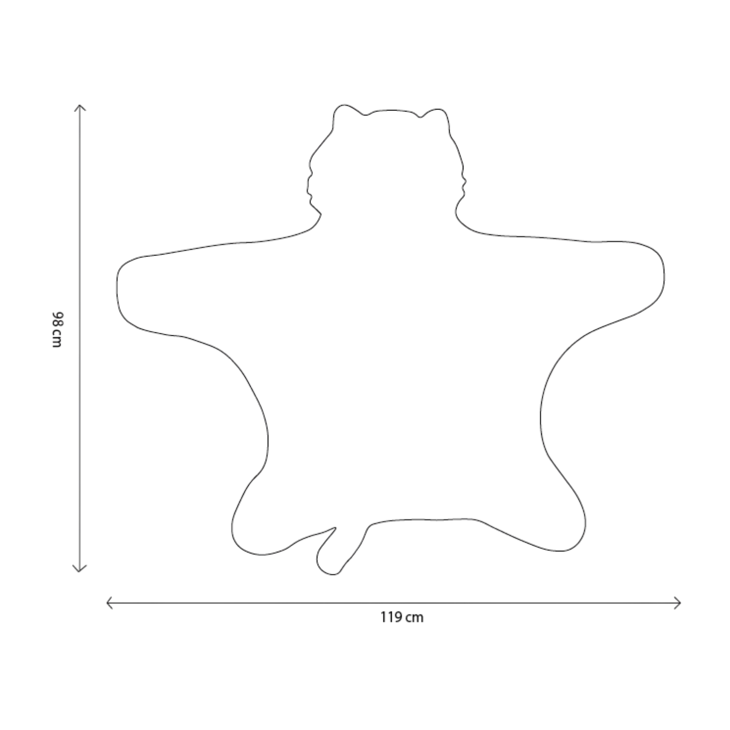 Costum copii Wild & Soft Tigru – costum animal pluș premium, pelerină de joacă și păturică [2]