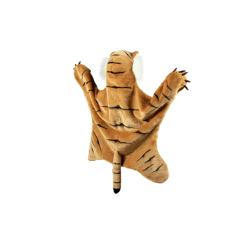 Costum copii Wild & Soft Tigru – costum animal pluș premium, pelerină de joacă și păturică [9]
