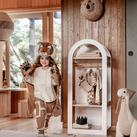 Costum copii Wild & Soft Tigru – costum animal pluș premium, pelerină de joacă și păturică [21]