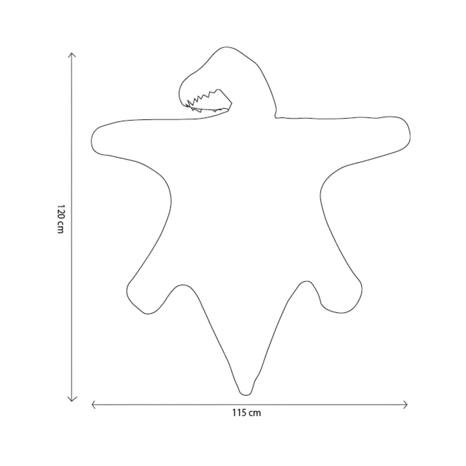 Costum copii Wild & Soft T-Rex – costum animal pluș premium, pelerină de joacă și păturică [7]