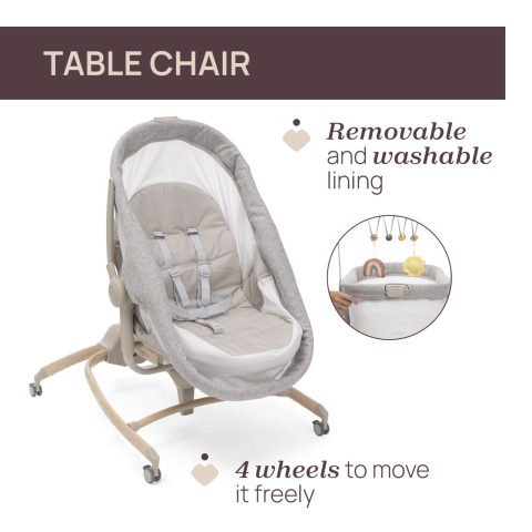 Cosulet multifunctional 4 in 1 Chicco Baby Hug Armonia, Scandinavian (Gri), 0 luni+ [10]