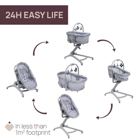 Cosulet multifunctional 5 in 1 Chicco Baby Hug Pro, EarlGrey (Gri), 0luni+ [1]