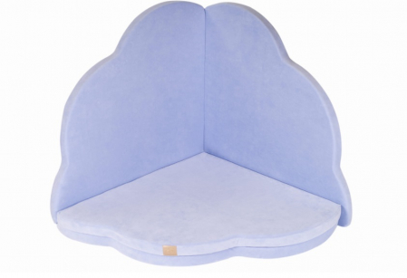 Saltea norisor pentru joaca din spuma, Catifea Blue, 160x160cm [2]