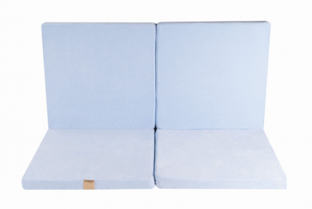 Saltea patrata pentru joaca din spuma, Catifea Blue, 120x120 cm [1]