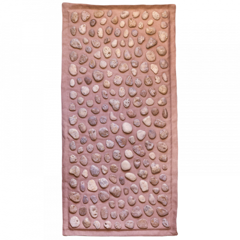 Joaca & Dezvoltare - Covoraș de masaj cu pietriș natural pe bază de in și spumă moale – Ortek SOFT 93×44 cm, ideal pentru copii și adulți