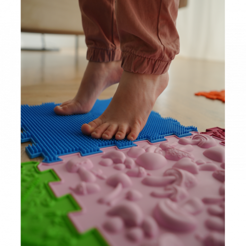Covoraș ortopedic Puzzle „Mix” 9 elemente Dino – joacă sănătoasă și reflexoterapie pentru toată familia [3]