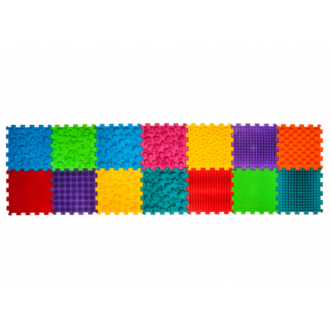 Covoraș ortopedic Puzzle „Mega Mix” 14 elemente – joacă sănătoasă și reflexoterapie pentru toată familia [1]