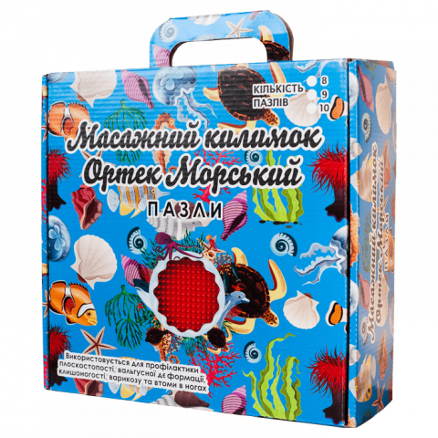 Covoraș ortopedic Puzzle "Pe fundul mării"” 6 elemente – joacă sănătoasă și reflexoterapie pentru toată familia [10]