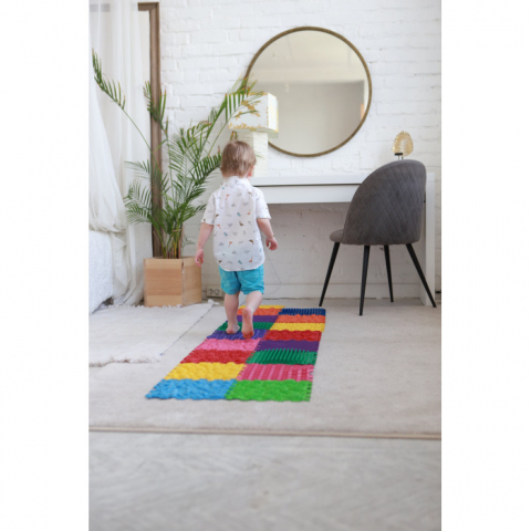 Covoraș ortopedic Puzzle „Mix” 8 elemente Soft – joacă sănătoasă și reflexoterapie pentru toată familia [5]
