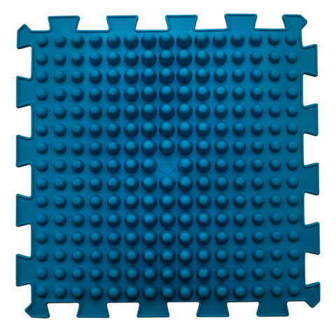 Covoraș ortopedic Puzzle „Mix” 9 elemente Blue – joacă sănătoasă și reflexoterapie pentru toată familia [2]