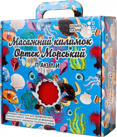 Covoraș ortopedic Puzzle "Pe fundul mării" 9 elemente – joacă sănătoasă și reflexoterapie pentru toată familia [10]