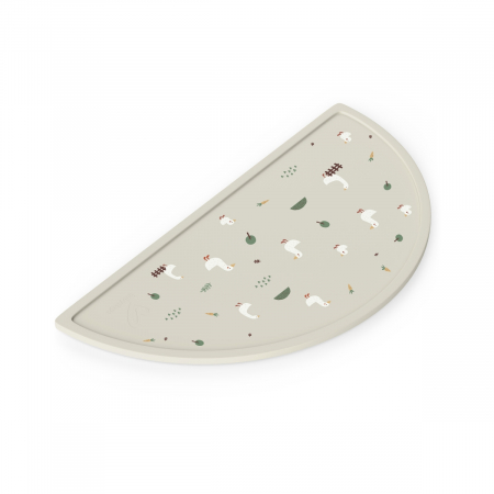 Covoras pentru diversificare, Din silicon, Fara BPA, forma semicirculară 45,5 cm și 23 cm, Goose Family [1]