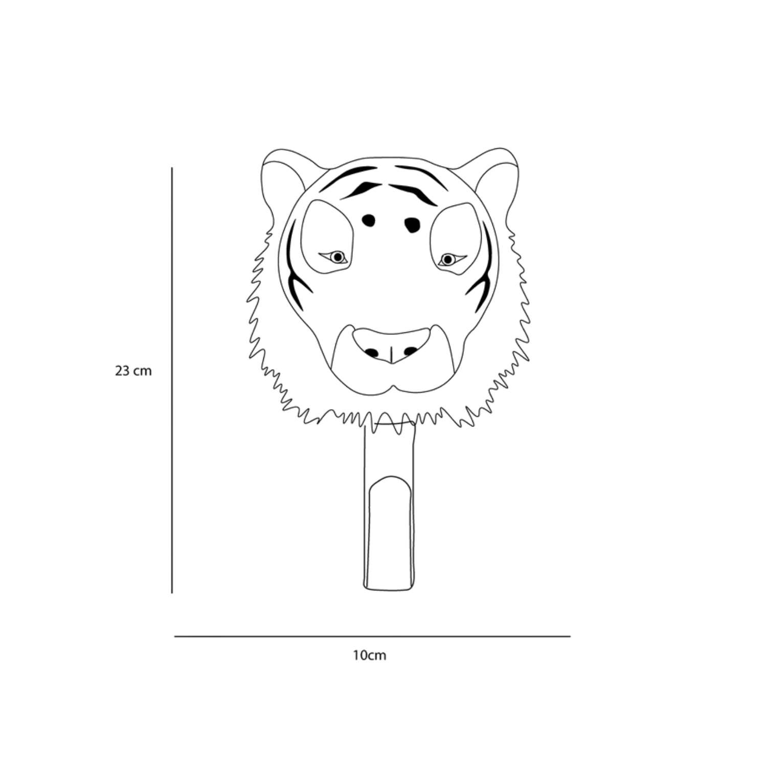 Cuier copii Wild & Soft Tigru – cuier decorativ din bambus, handmade, premium [1]