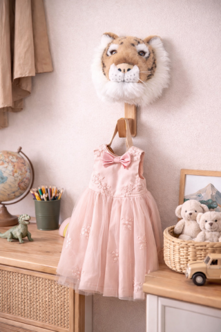 Cuier copii Wild & Soft Tigru – cuier decorativ din bambus, handmade, premium [3]