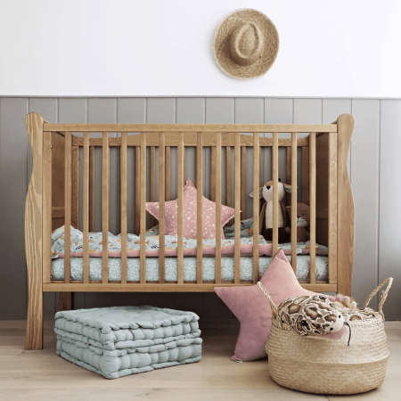 Patut din lemn pentru bebe, inaltime saltea reglabila, Noble Vintage 120x60 cm [8]