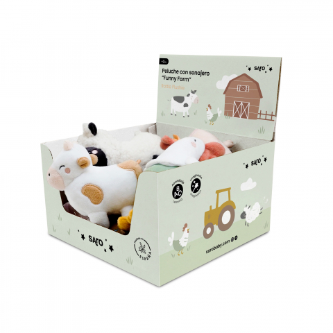 Jucarii senzoriale - Expozitie agricola cu 8 animale mici de ferma