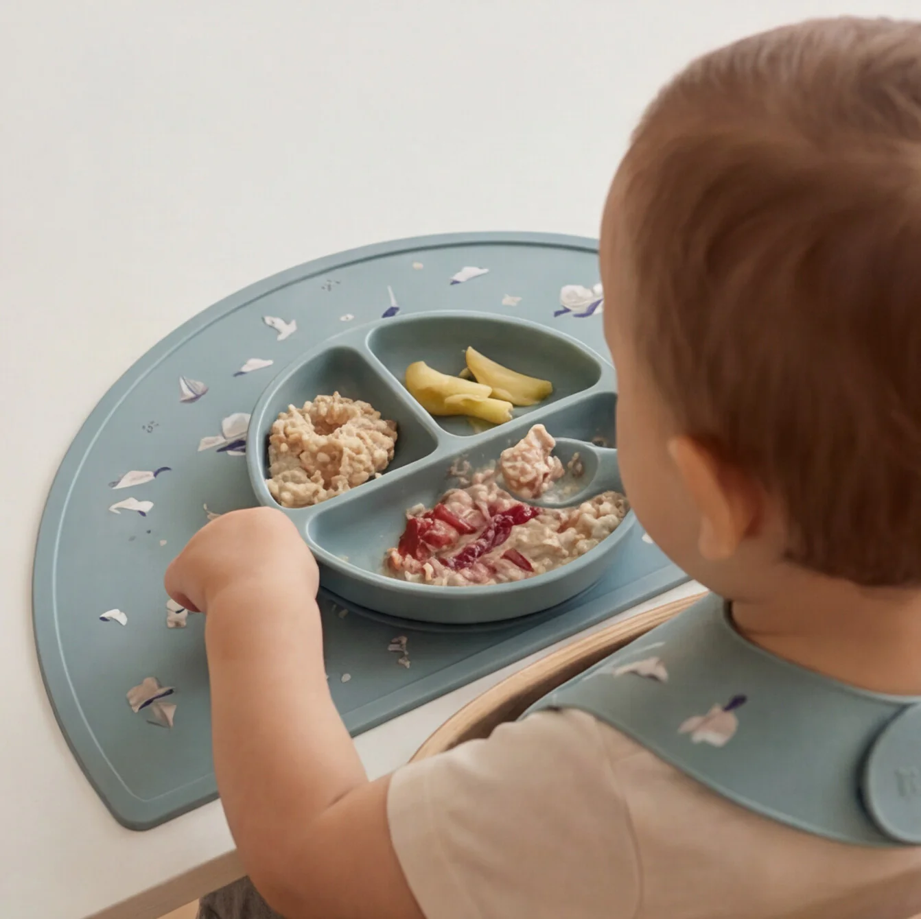 Furculița și lingura BabySteps® 2in1, silicon alimentar 100%, Fără BPA, BPS, PVC și ftalați, ether [3]