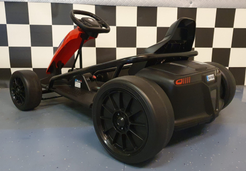 Go-kart electric pentru copii 24V cu funcție drift, 2 motoare, centură 5 puncte, roșu [4]
