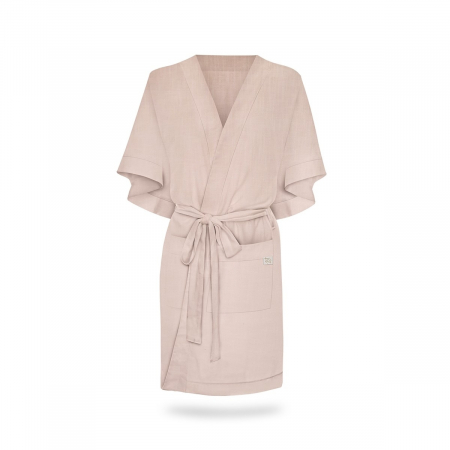 Halat mamica - Halat / Kimono pentru gravide si mamici, vascoza si in, marime universala, Sepia Rose